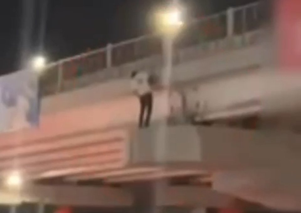 В Ташкенте парень пытался спрыгнуть с моста ради хайпа — видео