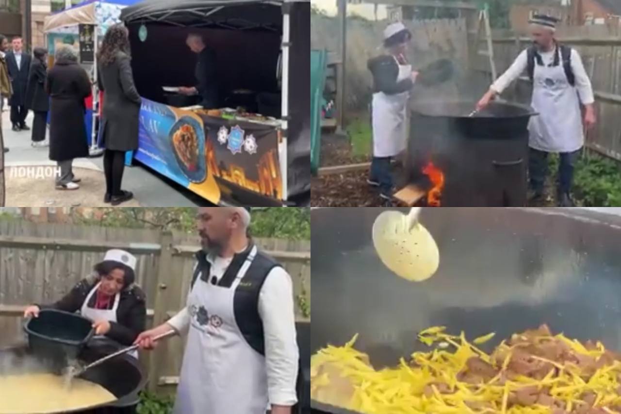 На улицах Лондона супруги из Узбекистана готовят плов