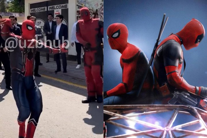 В Узбекистане Человек-паук и Дэдпул нашли новую работу — видео