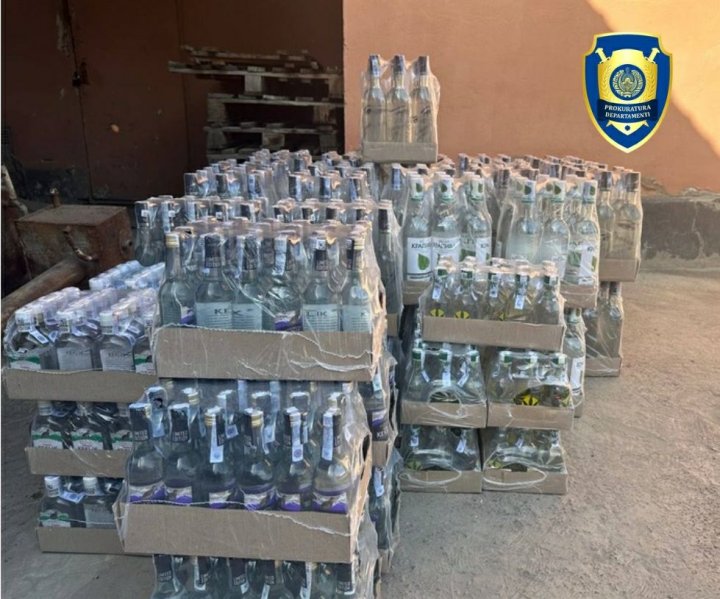 В Алмалыке изъяли из оборота более 700 бутылок контрафактного алкоголя