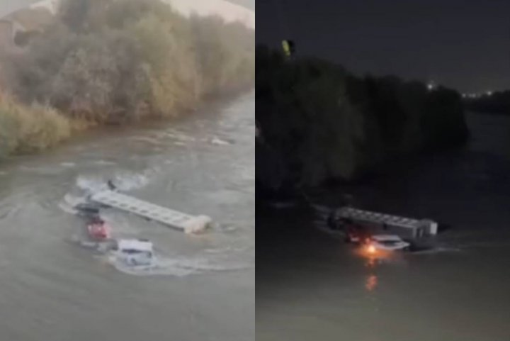 В Ташобласти грузовик Howo упал в реку, есть погибший — видео