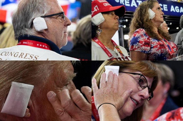 Однопартийцы Трампа заклеили себе уши в знак солидарности