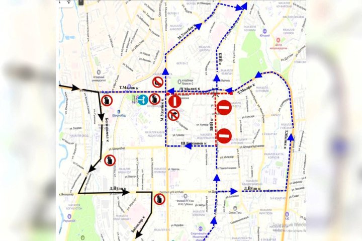 В Ташкенте перекроют дороги