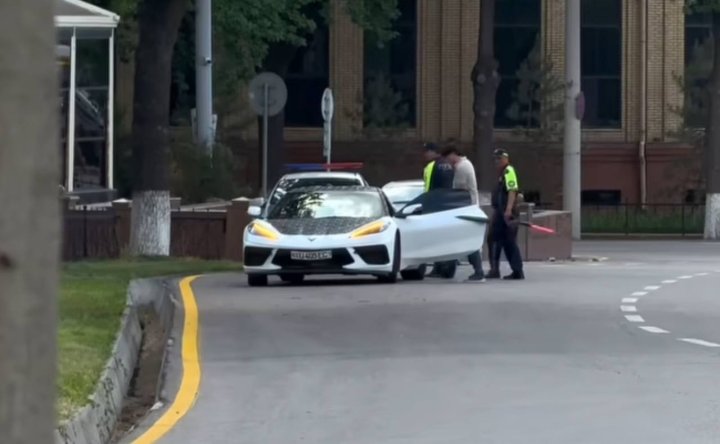 Chevrolet Corvette C8 Stingray замечен на улицах Ташкента — видео