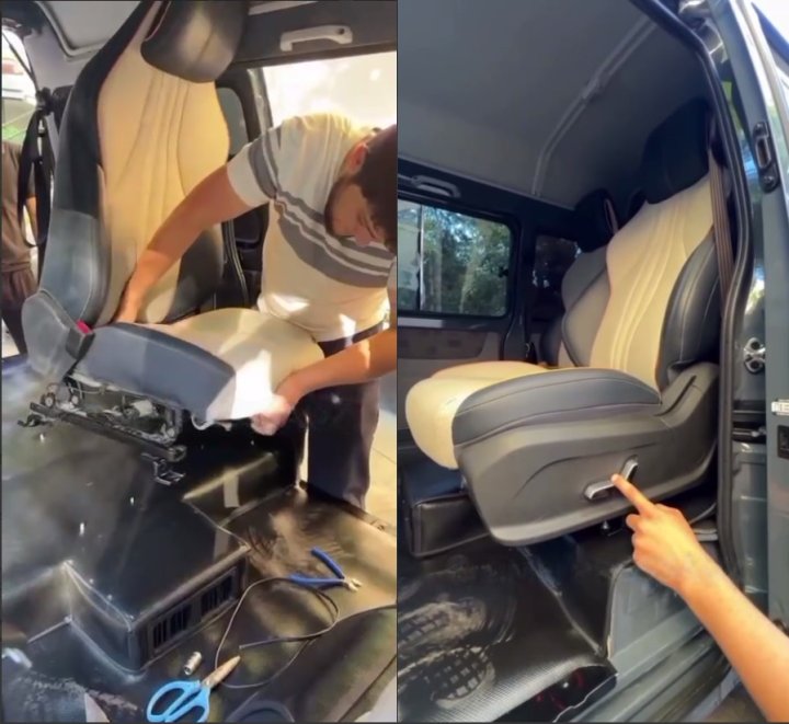 В автомобиль Damas автоумельцы установили сиденья от BYD