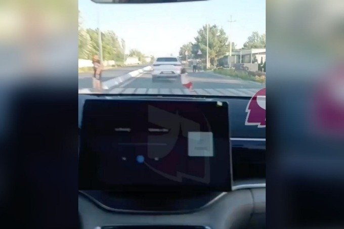 В Навои девочка дважды попала под колёса — видео