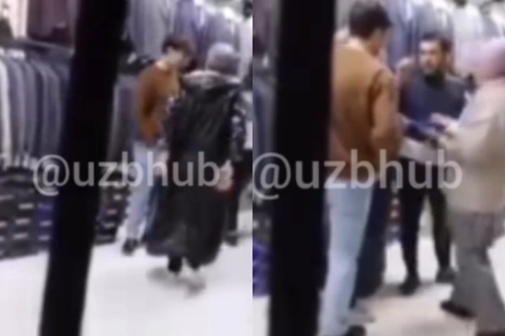 В Узбекистане жених и его мать «опозорились» в магазине одежды — видео