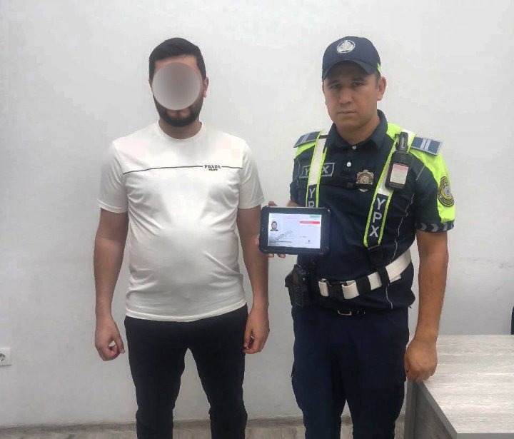 В Чиланзарском районе сотрудники ДПС задержали разыскиваемого мужчину, подозреваемого в ряде преступлений