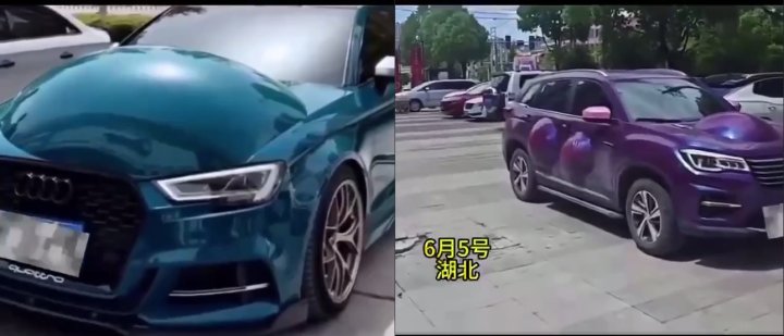 В Китае из-за аномальной жары на машинах образовались воздушные шары