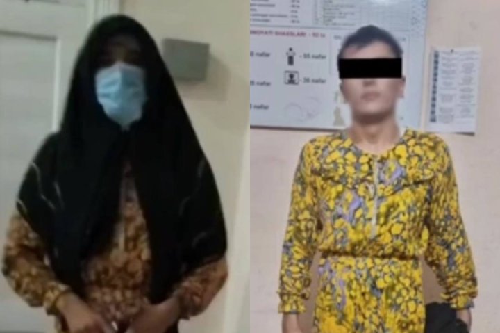 В Андижане поймали мужчину в женской одежде — видео