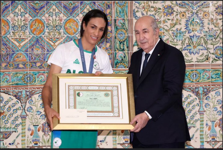 Скандальная боксёрша Иман Хелиф встретилась с президентом Алжира