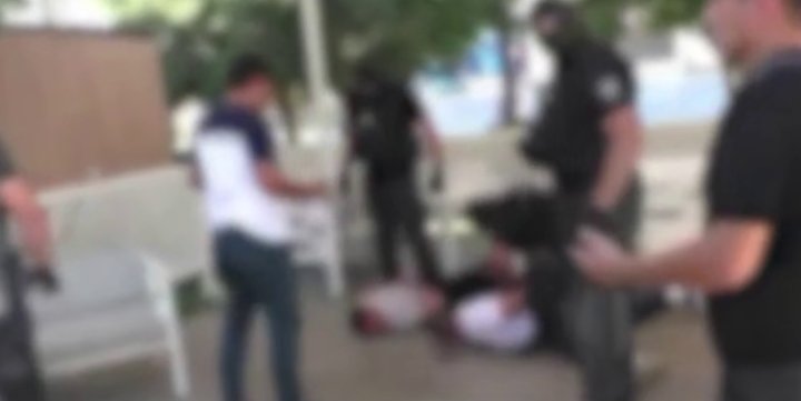 В Андижане провели жёсткое задержание вымогателей - видео