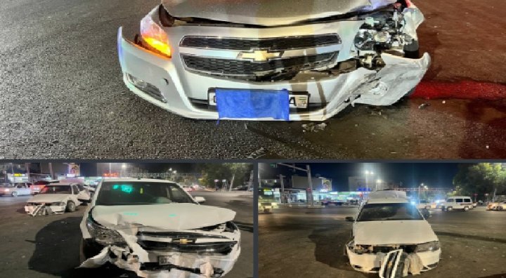 В Чиланзарском районе произошло ДТП с участием трёх автомобилей