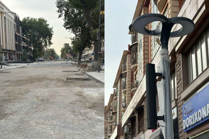 Хоким Ташкента проинспектировал ход благоустройства улицы Тараса Шевченко