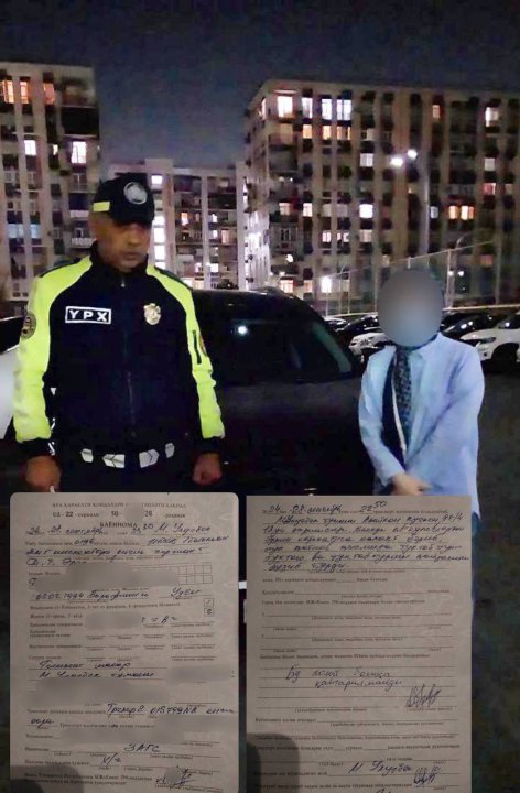 В Ташкенте наказали водительницу автомобиля «Tracker», которая перекрыла въезд во дворы многоэтажек