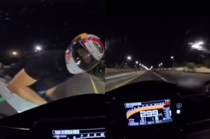 В Ташкенте заметили байкера, который катается 300 км/ч — видео