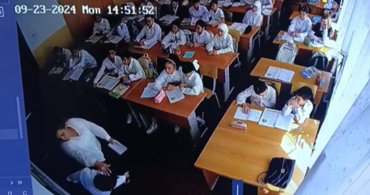 В Ташкенте учитель несколько раз ударила ученика в свой первый рабочий день — видео