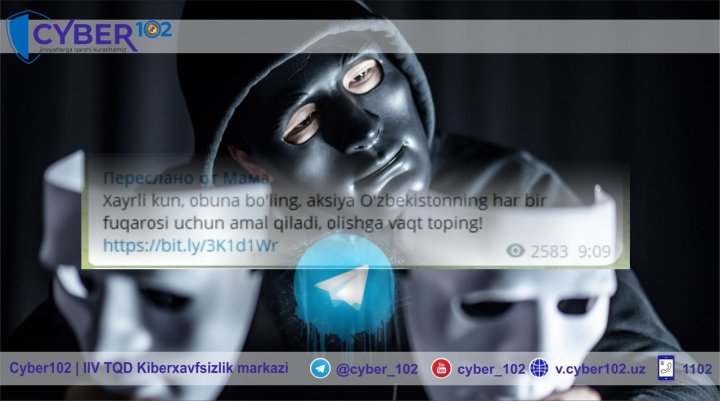 Житель Самаркандской области потерял 33 млн сумов, после перехода по фишинговой ссылке