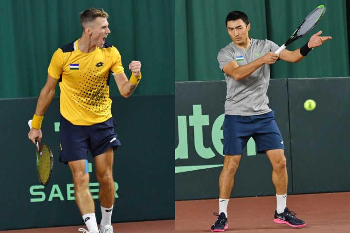 Узбекские теннисисты уверенно взяли верх над сборной Эстонии