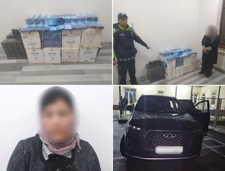 В Наманганской области женщина перевозила почти 5,7 тыс. упаковок контрабандных сигарет