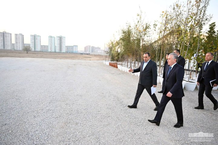 Президент Узбекистана посетил строящийся город Новый Навои
