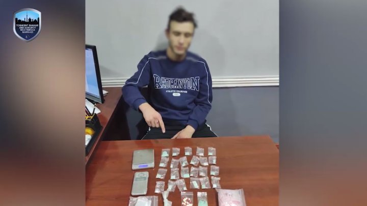 В Яшнабадском районе задержан 22-летний гражданин, распространявший закладки с наркотиками - видео