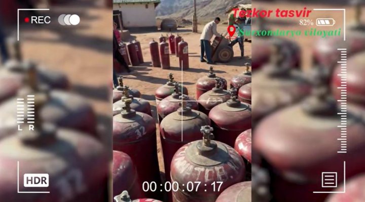 В Сурхандарьинской и Наманганской областях злоумышленники незаконно продавали сжиженный газ в баллонах