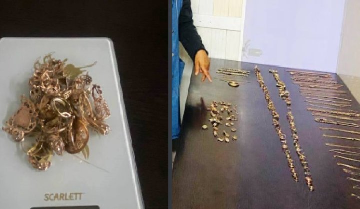 В Ташкентской области сотрудники таможни выявили женщину, которая пыталась незаконно ввезти в страну 450гр. золота