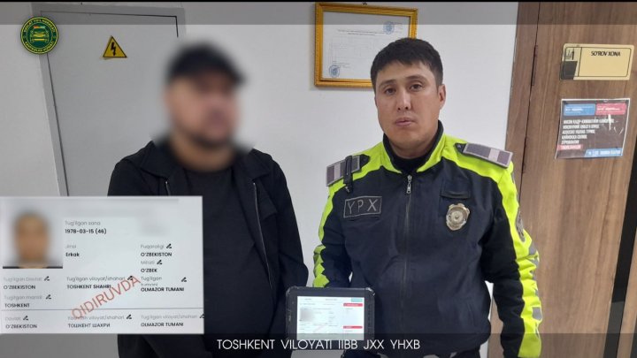 В Ахангаране задержан разыскиваемый житель Ташкента, подозреваемый в уничтожении чужого имущества