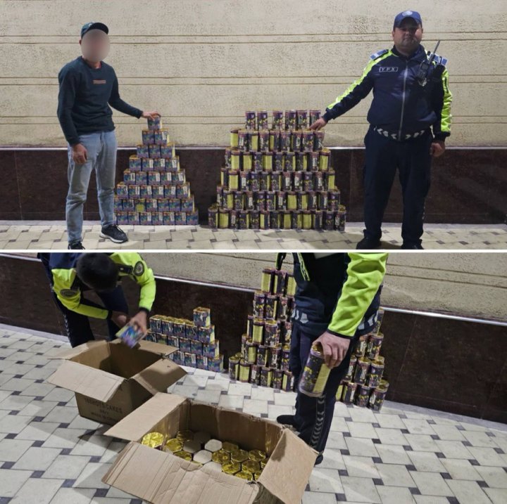 Сотрудники ДПС пресекли перевозку пиротехники в Ташкент