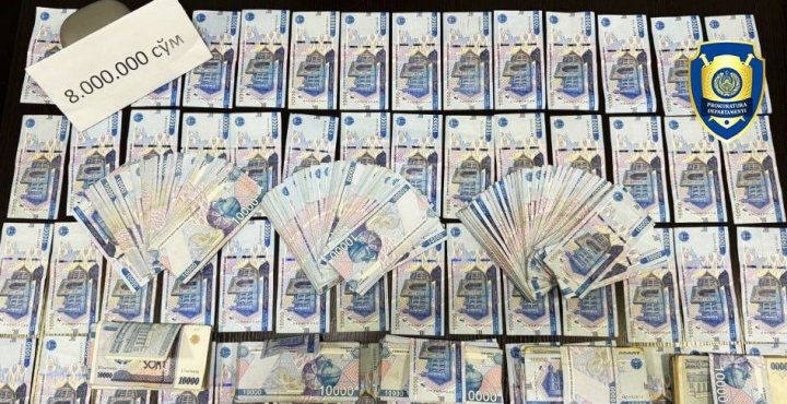 В Андижанском районе юрисконсульт энергоснабжающей организации задержан при получении 8 млн сумов