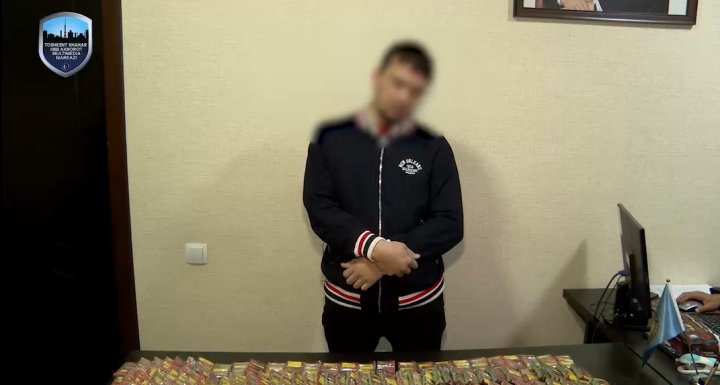 В Чиланзарском районе задержали продавца пиротехнических изделий - видео