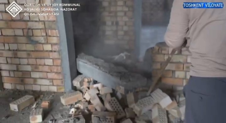 В Ташобласти приостановили возведение многоэтажки из-за многочисленных нарушений строительных норм — видео