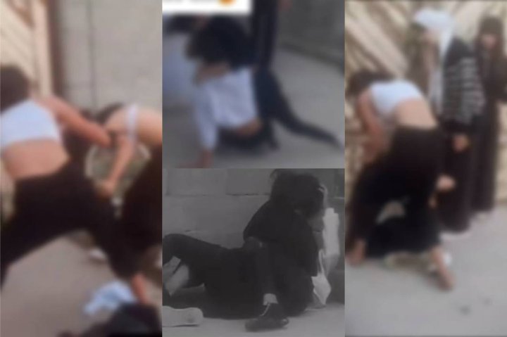 В Андижане восьмиклассницы подрались из-за парня — видео