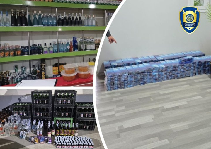 В Намангане и Джизаке пресекли торговлю контрафактным алкоголем и контрабандными сигаретами