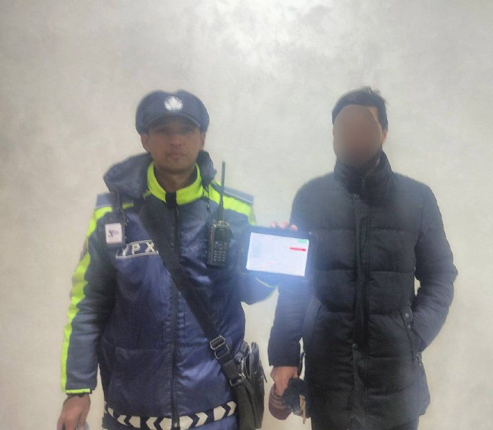 В Ташкенте сотрудник ДПС задержал разыскиваемого мужчину