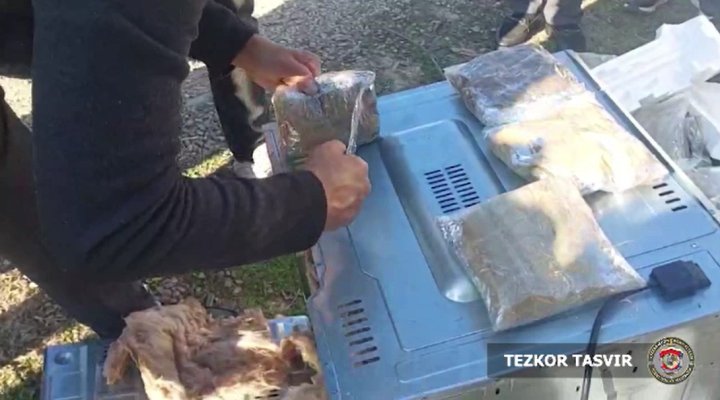 В Ташкентской области выявили электрический духовой шкаф, заполненный синтетическими наркотиками