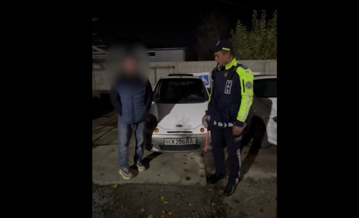 В Чирчике выявили водителя автомобиля «Matiz», который еле держался на ногах - видео