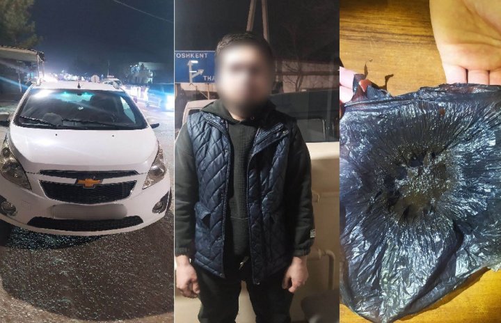 При въезде в Ташкент остановлен автомобиль «Spark», у водителя обнаружили наркотики