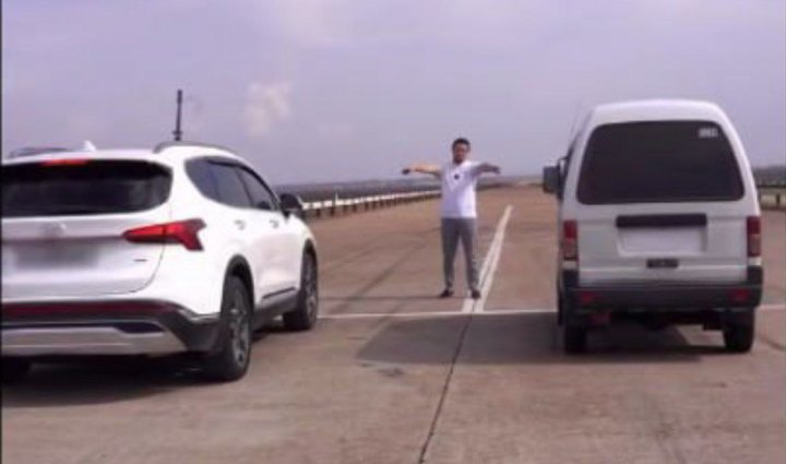 В Узбекистане Damas выиграл гонку у Hyundai Santa Fe — видео