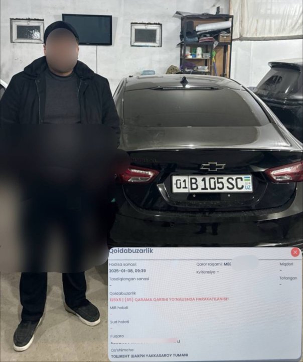 В Ташкенте наказали водителя автомобиля «Malibu-2» - видео