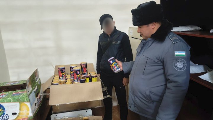 В Карши задержали лиц, которые торговали пиротехникой