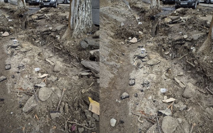 В Ташкенте спецтехника угрожает жизням детей школы №145, также повреждены корни ближайших деревьев