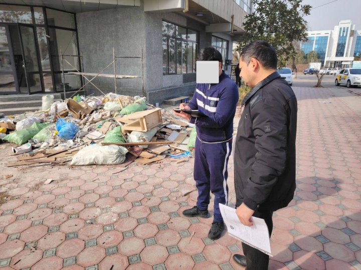 Экологи продолжают выявлять свалки строительного мусора в Юнусабадском районе