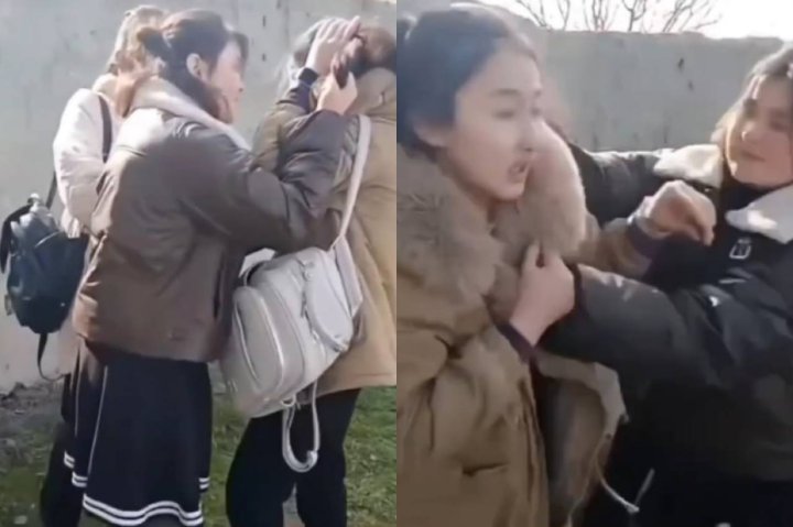 В Самарканде старшеклассница избила семиклассницу из-за парня — видео