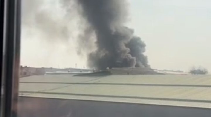 В Алмазарском районе произошёл пожар на производственном предприятии