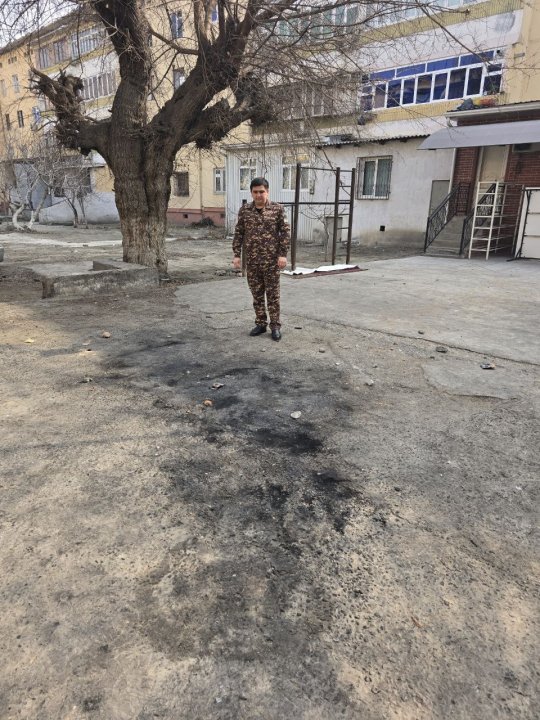 В Коканде неизвестные лица жгли автомобильные покрышки