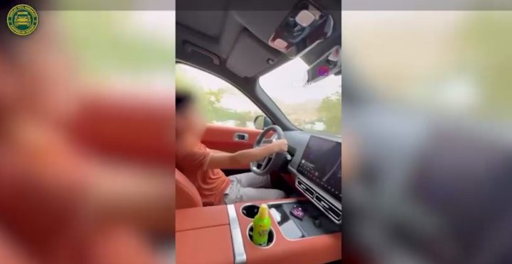 В Ташкентской области 12-летний мальчик прокатился за рулём автомобиля LiXiang L9