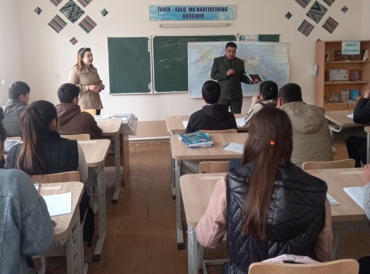 В Сурхандарье сотрудники таможни рассказали школьникам про коды ТНВЭД