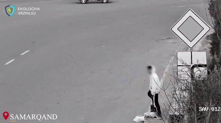 В трёх областях Узбекистана при помощи камер выявили более 3-х тысяч случаев выброса мусора в неположенном месте